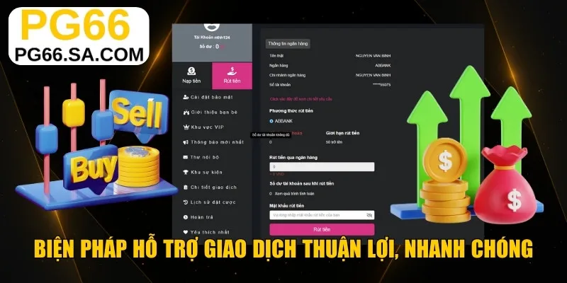 Biện pháp hỗ trợ giao dịch thuận lợi, nhanh chóng