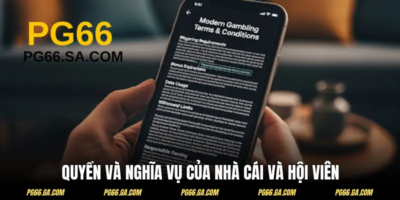 Quyền và nghĩa vụ đến từ cả hội viên và nhà cái